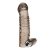 Дымчатая насадка на пенис с вибрацией  Vibrating Penis Enhancing Sleeve Extension - 13,3 см. - BlueLine - в Челябинске купить с доставкой