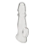 Прозрачная насадка для пениса Girthy Penis Enhancing Sleeve Extension - 17,1 см. - BlueLine - в Челябинске купить с доставкой