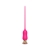 Розовый тонкий стимулятор Nipple Vibrator - 23 см. - I-MOON - купить с доставкой в Челябинске