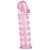 Розовая насадка на пенис с шипами - 12,5 см. - A-toys - в Челябинске купить с доставкой