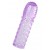 Фиолетовая рельефная насадка на пенис - 13,5 см. - A-toys - в Челябинске купить с доставкой
