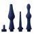 Набор из 3 универсальных насадок для анального душа Universal 3 Piece Silicone Enema Attachment Set - XR Brands - купить с доставкой в Челябинске