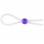Прозрачное лассо с фиолетовой бусиной SILICONE COCK RING WITH BEAD LAVENDER - NMC - в Челябинске купить с доставкой