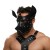 Черная кожаная маска «Собака» - Crazy Handmade - купить с доставкой в Челябинске