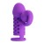 Фиолетовая вибронасадка с клиторальным отростком Harden - Baile - в Челябинске купить с доставкой