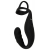 Черное эрекционное кольцо со стимуляцией промежности и анальной пробкой Cock Ring with RC Prostate Plug - Orion - в Челябинске купить с доставкой