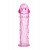 Гладкая розовая насадка с усиками под головкой - 12,5 см. - Toyfa Basic - в Челябинске купить с доставкой
