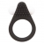 Чёрное эрекционное кольцо LIT-UP SILICONE STIMU RING 1 BLACK - Dream Toys - в Челябинске купить с доставкой