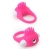 Розовое эрекционное кольцо с щеточкой LIT-UP SILICONE STIMU RING 5 - Dream Toys - в Челябинске купить с доставкой