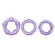 Набор из 3 фиолетовых эрекционных колец Stay Hard Beaded Cockrings - Blush Novelties - в Челябинске купить с доставкой
