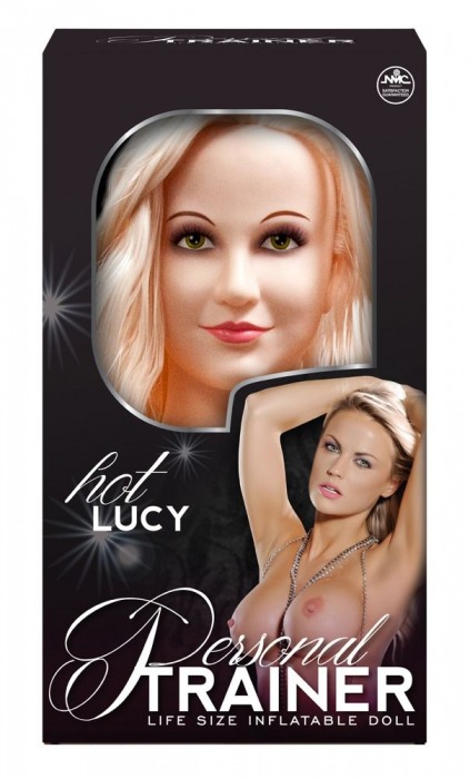Надувная кукла с вибрацией и 2 любовными отверстиями Hot Lucy Lifesize Love Doll - NMC - в Челябинске купить с доставкой