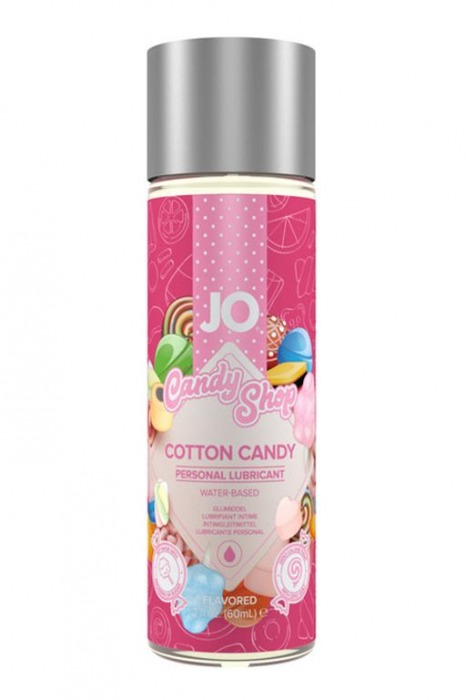 Смазка на водной основе Candy Shop Cotton Candy с ароматом сладкой ваты - 60 мл. - System JO - купить с доставкой в Челябинске