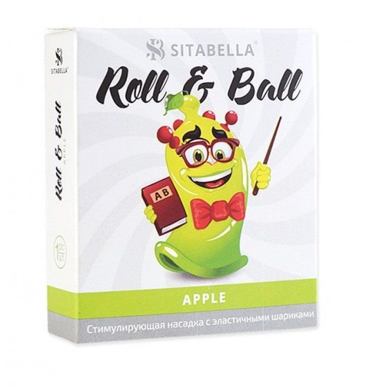 Стимулирующий презерватив-насадка Roll   Ball Apple - Sitabella - купить с доставкой в Челябинске