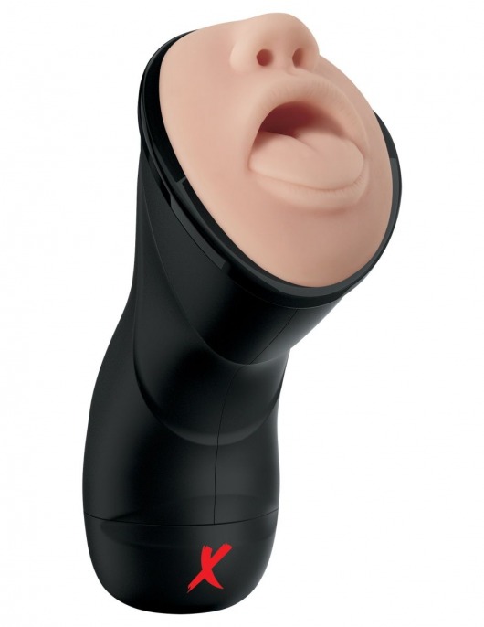 Мастурбатор-ротик Deep Throat Vibrating Stroker - Pipedream - в Челябинске купить с доставкой