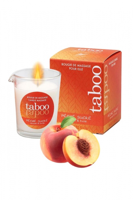 Массажное аромамасло с афродизиаками для женщин RUF Taboo Peche sucre - 60 гр. - RUF - купить с доставкой в Челябинске