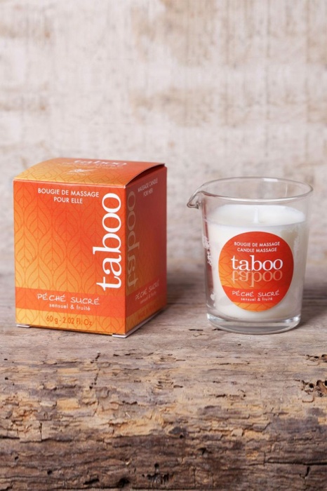 Массажное аромамасло с афродизиаками для женщин RUF Taboo Peche sucre - 60 гр. - RUF - купить с доставкой в Челябинске