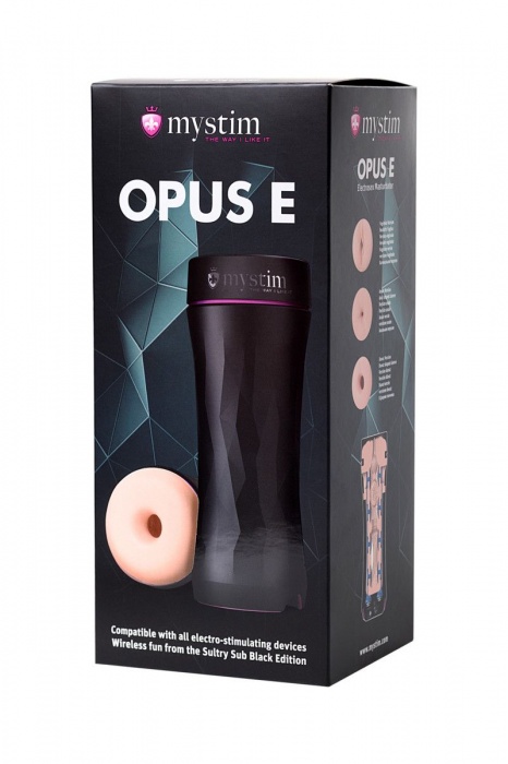 Мастурбатор-анус Opus E Donut с возможностью подключения электростимуляции - MyStim - купить с доставкой в Челябинске