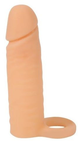 Насадка на фаллос с кольцом для мошонки - 16 см. - Sex Expert - в Челябинске купить с доставкой
