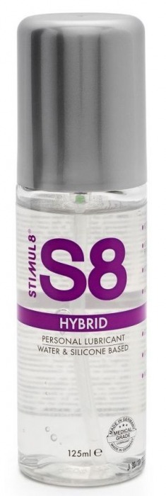 Интимная смазка на водно-силиконовой основе S8 Hybrid - 125 мл. - Stimul8 - купить с доставкой в Челябинске