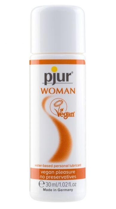 Лубрикант pjur WOMAN Vegan на водной основе - 30 мл. - Pjur - купить с доставкой в Челябинске