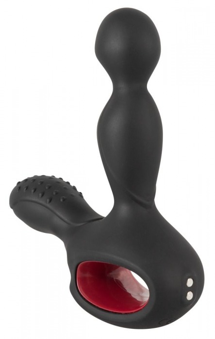 Черный вибромассажер простаты с нагревом и ротацией Prostate Plug - 14,5 см. - Orion - в Челябинске купить с доставкой