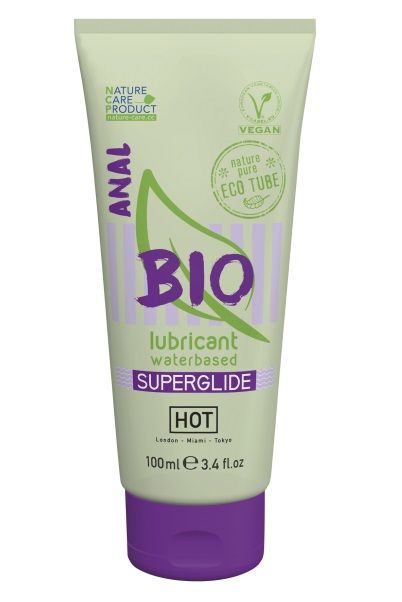Интимный увлажняющий анальный гель BIO SuperGlide - 100 мл. - HOT - купить с доставкой в Челябинске