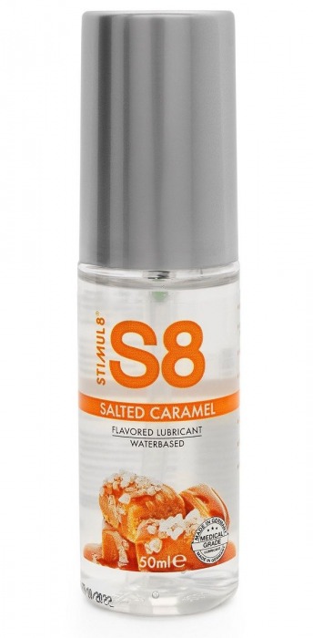 Лубрикант S8 Flavored Lube со вкусом солёной карамели - 50 мл. - Stimul8 - купить с доставкой в Челябинске