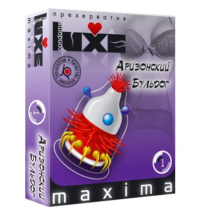 Презерватив LUXE Maxima  Аризонский Бульдог  - 1 шт. - Luxe - купить с доставкой в Челябинске
