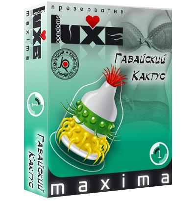 Презерватив LUXE Maxima  Гавайский Кактус  - 1 шт. - Luxe - купить с доставкой в Челябинске