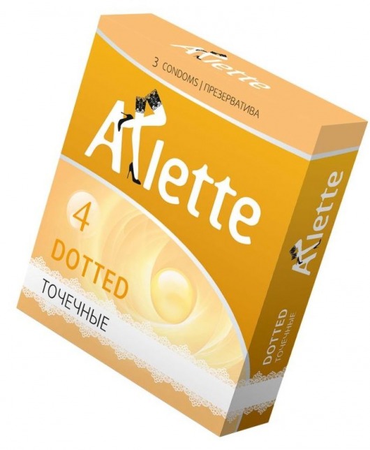 Презервативы Arlette Dotted с точечной текстурой - 3 шт. - Arlette - купить с доставкой в Челябинске