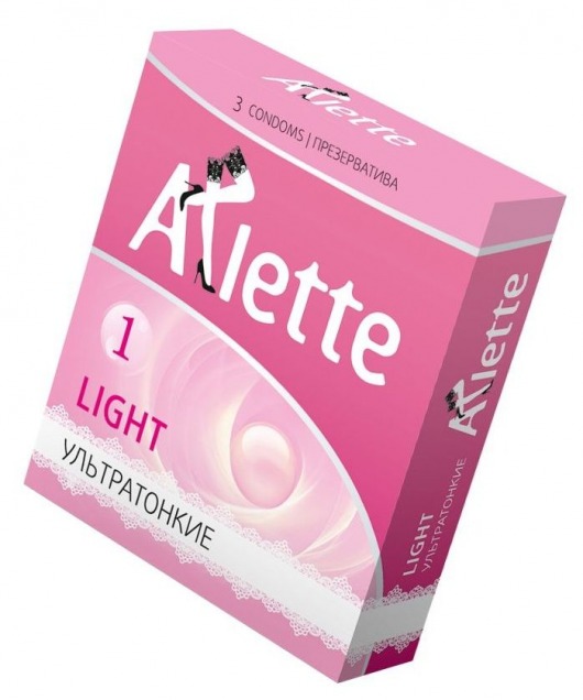 Ультратонкие презервативы Arlette Light - 3 шт. - Arlette - купить с доставкой в Челябинске