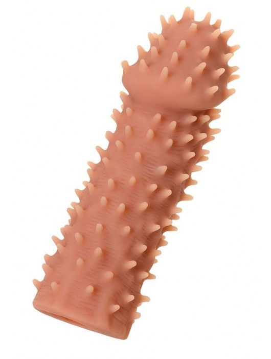 Телесная реалистичная насадка KOKOS Extreme Sleeve 07 с дополнительной стимуляцией - 12,7 см. - KOKOS - в Челябинске купить с доставкой