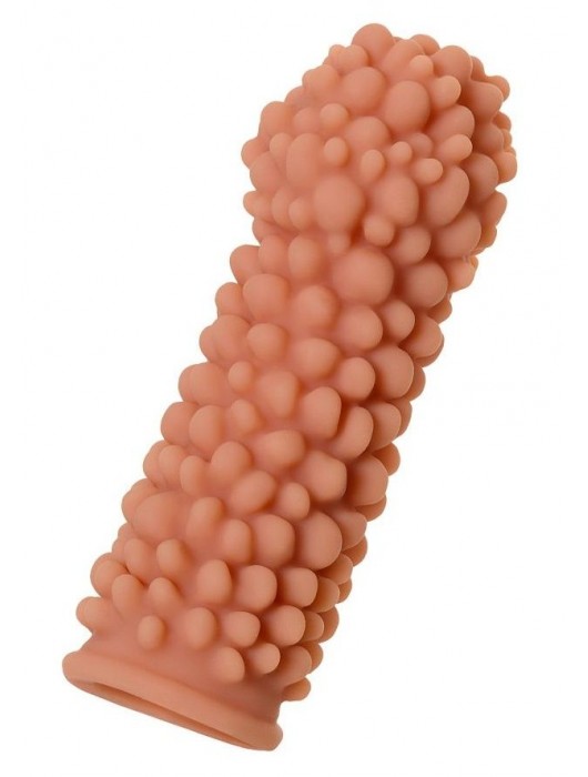 Телесная реалистичная насадка KOKOS Extreme Sleeve 08 с дополнительной стимуляцией - 12,7 см. - KOKOS - в Челябинске купить с доставкой