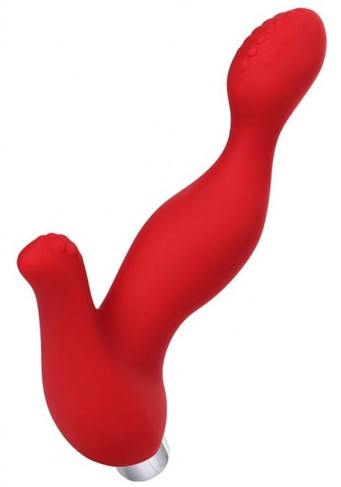 Красный силиконовый вибростимулятор простаты Proman - 12,5 см. - ToyFa - в Челябинске купить с доставкой