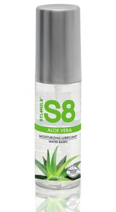 Лубрикант на водной основе S8 Aloe Vera Lube с алоэ вера - 50 мл. - Stimul8 - купить с доставкой в Челябинске