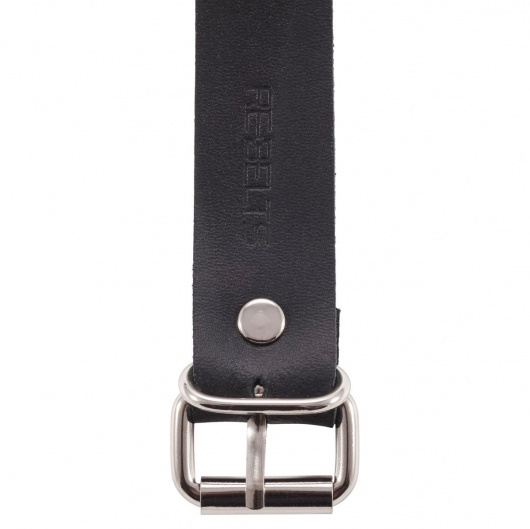 Черный поводок и чокер с кольцом Rada - Rebelts - купить с доставкой в Челябинске