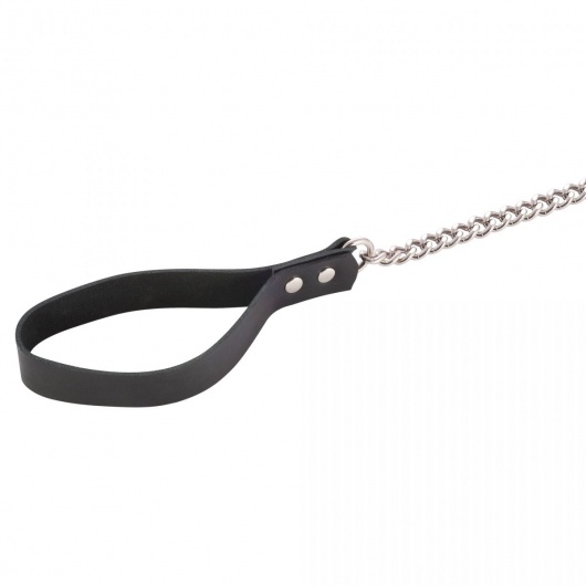 Черный поводок и чокер с кольцом Rada - Rebelts - купить с доставкой в Челябинске