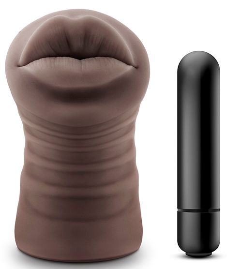 Коричневый мастурбатор-ротик Renee - Blush Novelties - в Челябинске купить с доставкой