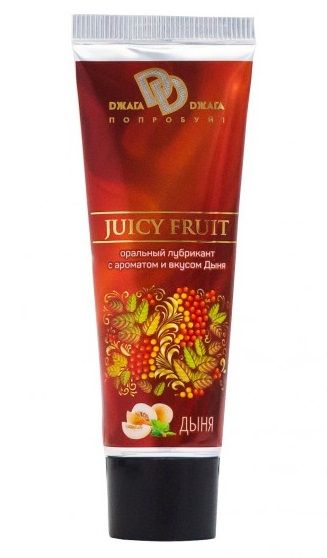 Интимный съедобный лубрикант JUICY FRUIT с ароматом дыни - 30 мл. - БиоМед - купить с доставкой в Челябинске