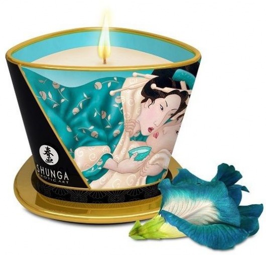 Массажная свеча Island Blossoms - 170 мл. - Shunga - купить с доставкой в Челябинске