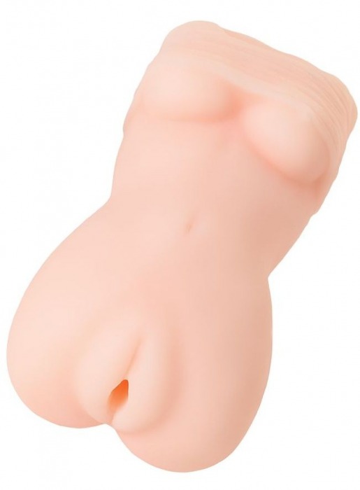 Телесный мастурбатор в виде женской фигурки - Toyfa Basic - в Челябинске купить с доставкой