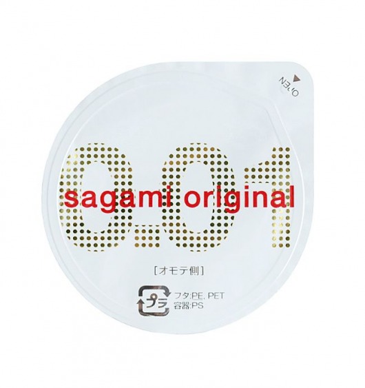 Супертонкий презерватив Sagami Original 0.01 - 1 шт. - Sagami - купить с доставкой в Челябинске