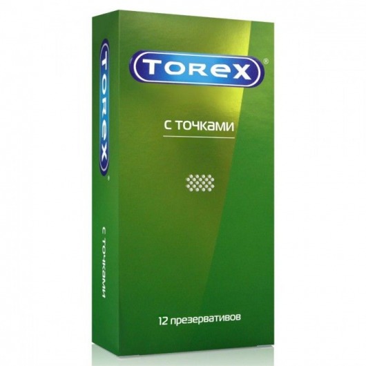Текстурированные презервативы Torex  С точками  - 12 шт. - Torex - купить с доставкой в Челябинске