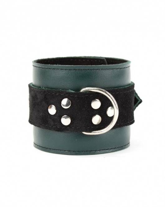 Изумрудные наручники Ladys Arsenal на карабинах - БДСМ Арсенал - купить с доставкой в Челябинске