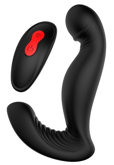 Черный вибромассажер простаты SWIRLING P-PLEASER - Dream Toys - в Челябинске купить с доставкой