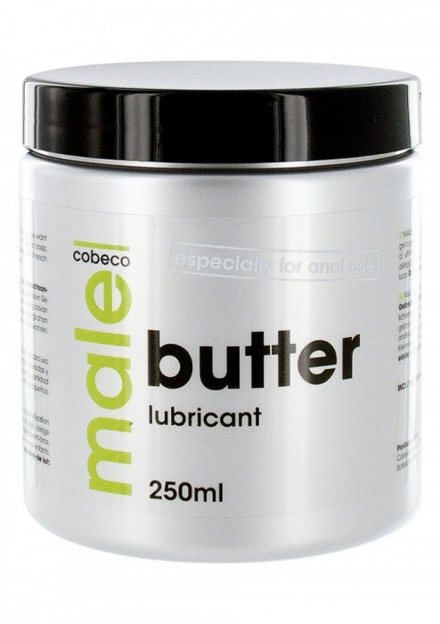 Анальный лубрикант MALE Cobeco Butter Lubricant - 250 мл. - Cobeco - купить с доставкой в Челябинске