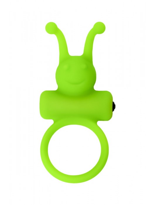 Зеленое эрекционное виброкольцо на пенис Cock Ring - A-toys - в Челябинске купить с доставкой