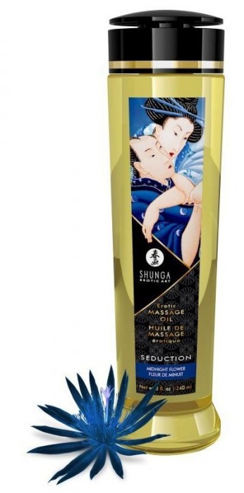Массажное масло с ароматом ночных цветов Seduction - 240 мл. - Shunga - купить с доставкой в Челябинске