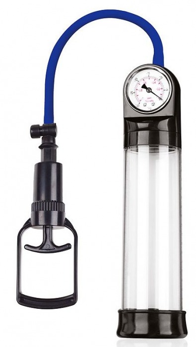 Прозрачная вакуумная помпа Sex Expert с манометром - Sex Expert - в Челябинске купить с доставкой