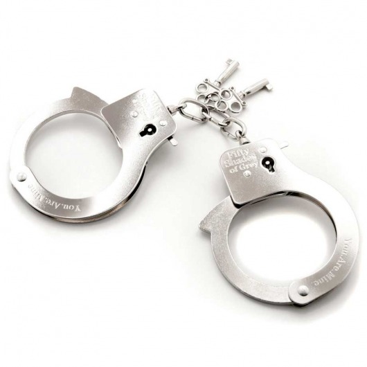 Металлические наручники Metal Handcuffs - Fifty Shades of Grey - купить с доставкой в Челябинске